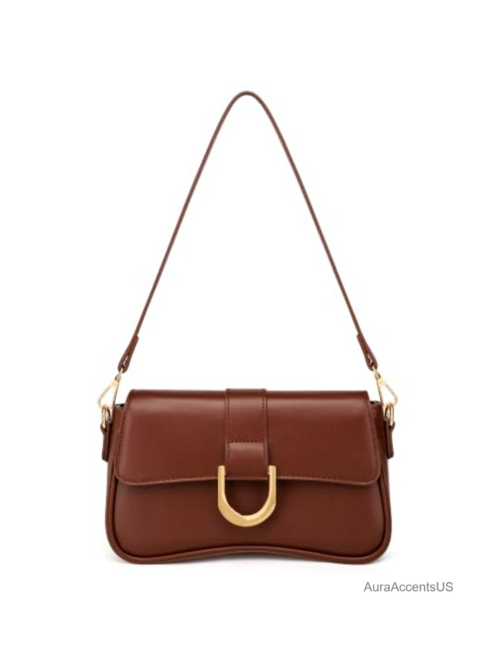 Vegan Leather Shoulder Bag Small Hobo Purse Adjustable Strap